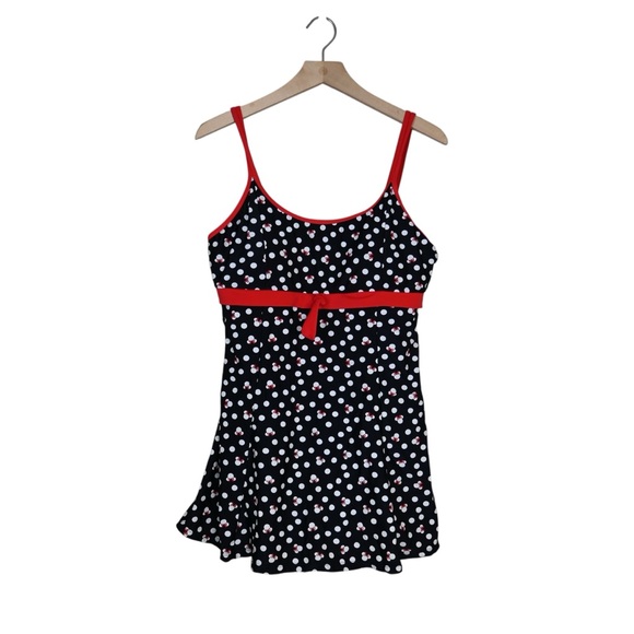 Disney Parks Women's XL Minnie Mouse Lined Swimsuit Swim Dress - Picture 1 of 11